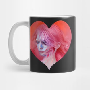 Anime Portrait In Heart (Valentines Special) Mug